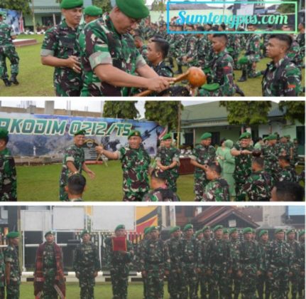 Kodim Tapsel Gelar Acara Tradisi Korps Raport Penerimaan Personel Baru Sumtengpost